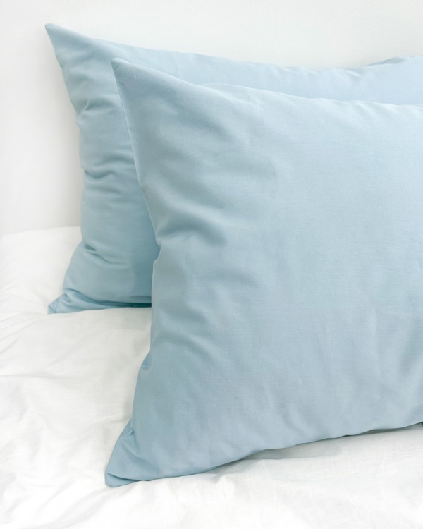 Две наволочки Blue Satin 50х70