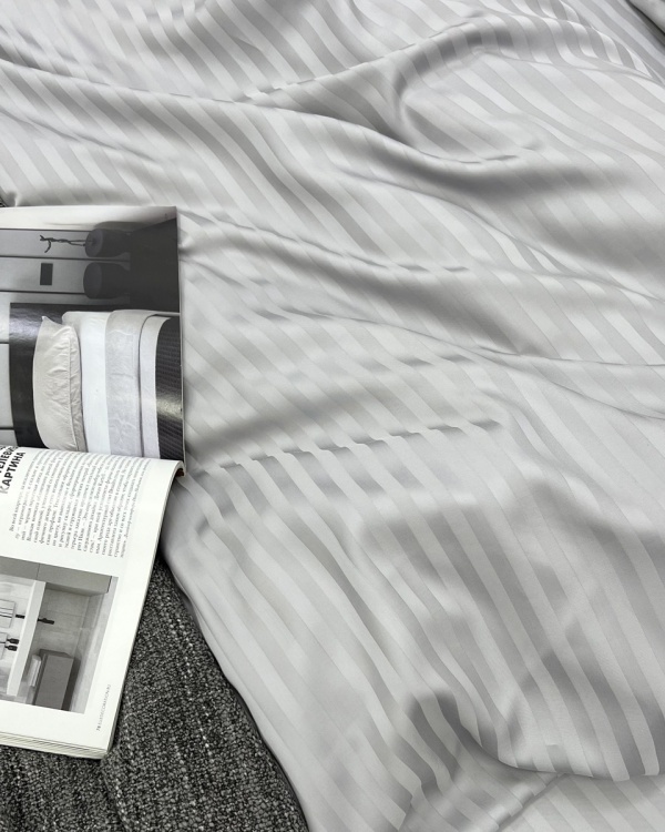 Постельное белье Stripe Grey tencel Постельное белье Stripe Grey tencel