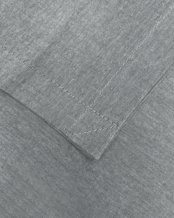 Простыня классическая Cool Gray, washed cotton