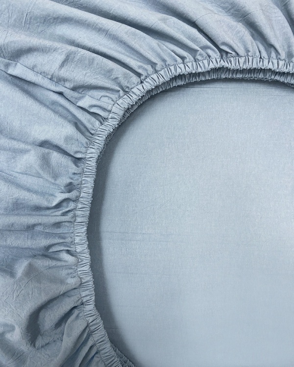 Постельное белье Kids washed cotton с простыней на резинке