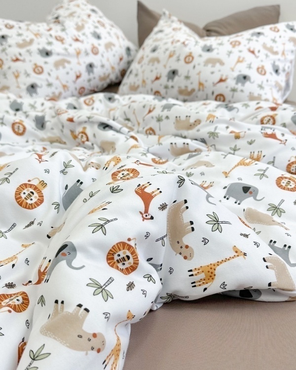 Детское белье трикотаж Africa с простыней на резинке