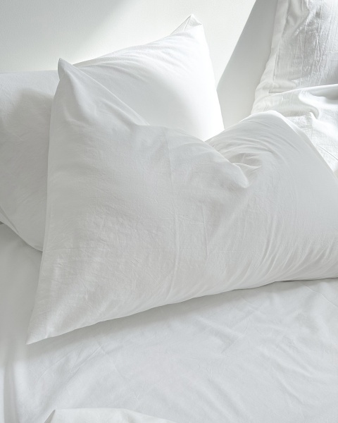 Постельное белье White, washed cotton