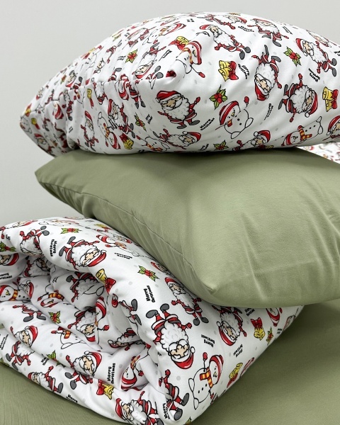 Постельное белье трикотаж Santa с простыней на резинке