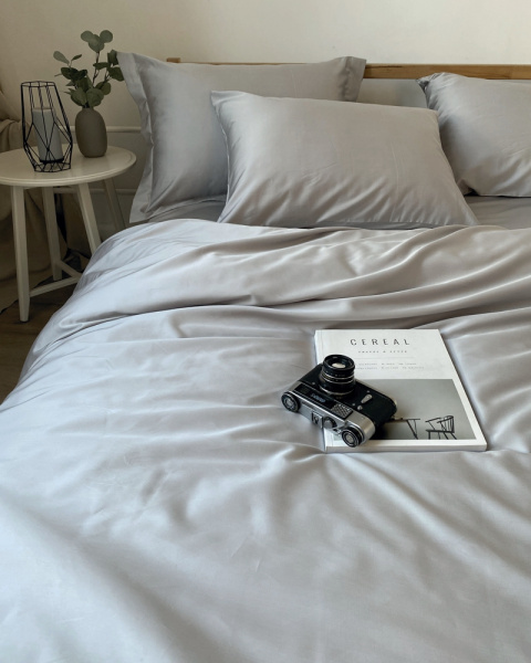 Наволочка Tencel Grey тенсел-хлопок