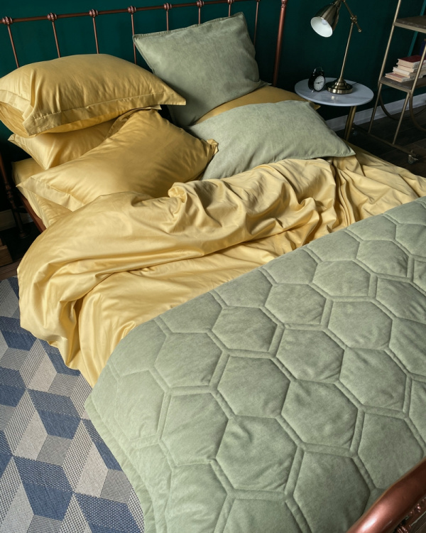 Покрывало Соты, олива