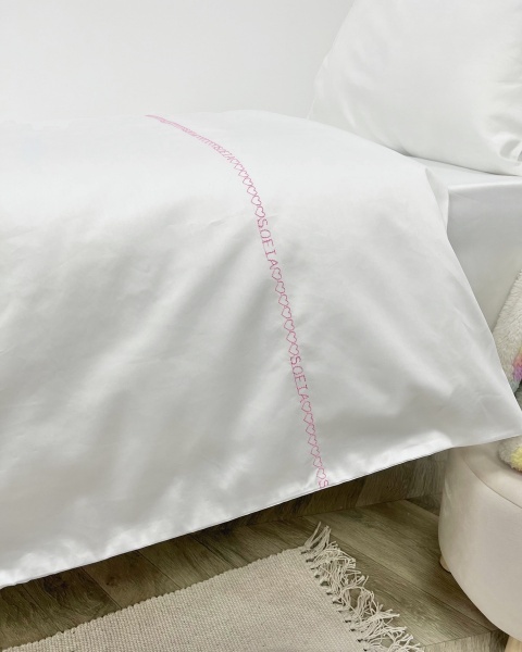 Комплект с простыней на резинке Girl