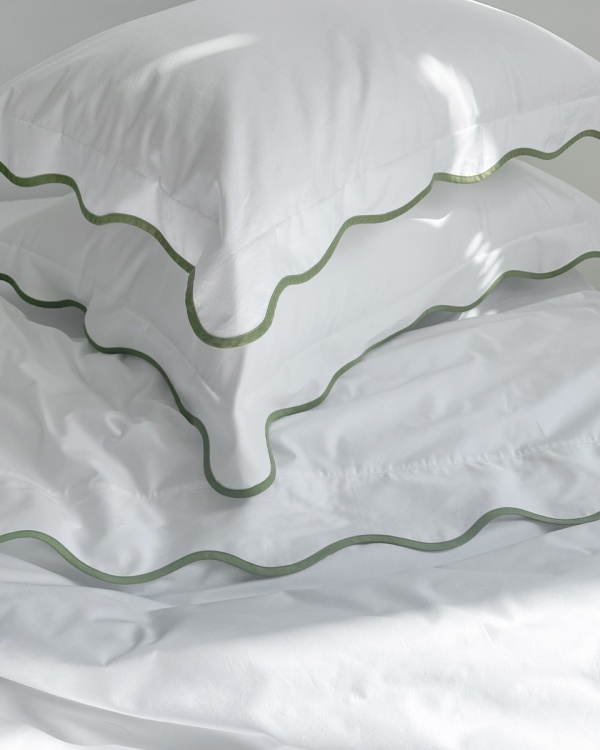 Постельное белье Jadore, White с простыней на резинке