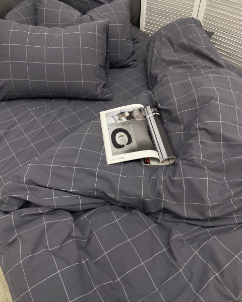 Наволочка Cozy Gray, washed cotton