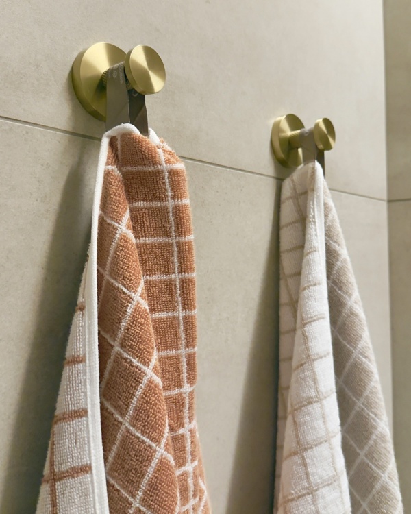 Полотенце из микрокоттона Frame, Бежевое