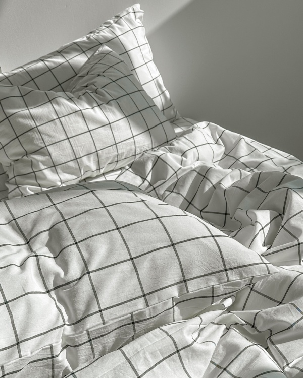 Постельное белье Cozy White, washed cotton