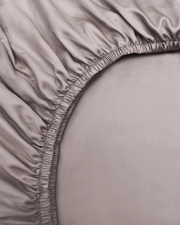 Постельное белье Hilton, Tencel Taupe с простыней на резинке