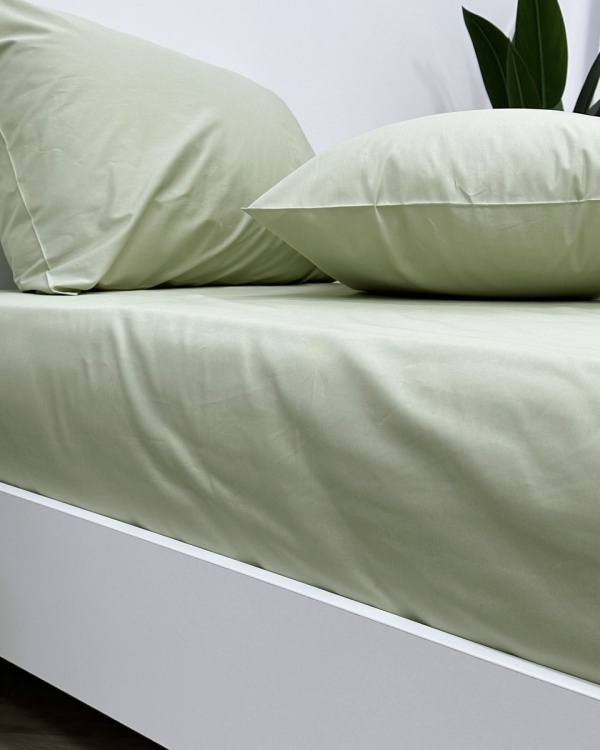 Постельное белье Oliva Satin с простыней на резинке