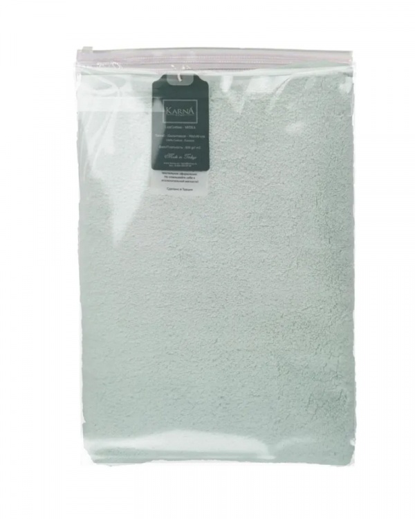 Полотенце из микрокоттона Mora, Светло-зеленое Полотенце из микрокоттона Mora, Светло-зеленое