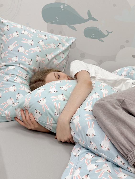 Детское белье трикотаж Bunny с простыней на резинке