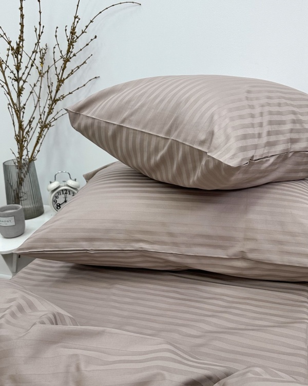Наволочка Stripe Taupe Наволочка Stripe Taupe