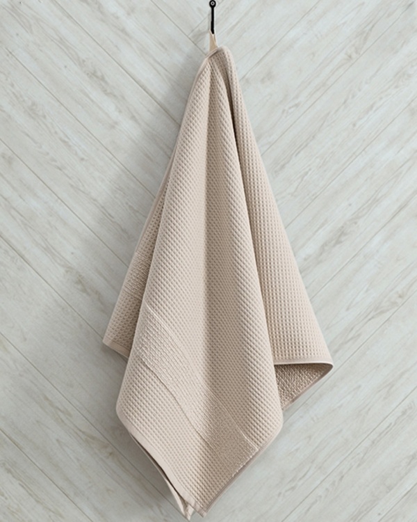 Полотенце двустороннее Truva, Бежевое