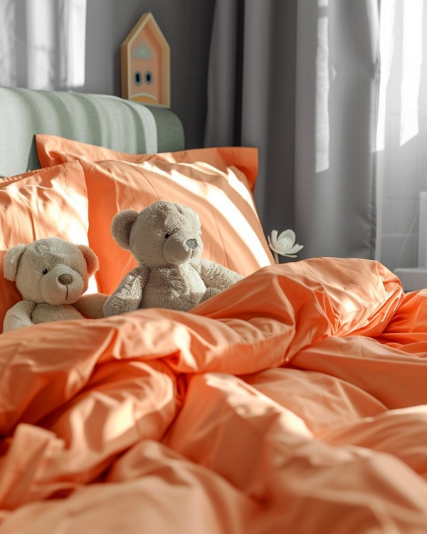 Детский комплект с простыней на резинке Papaya Lux